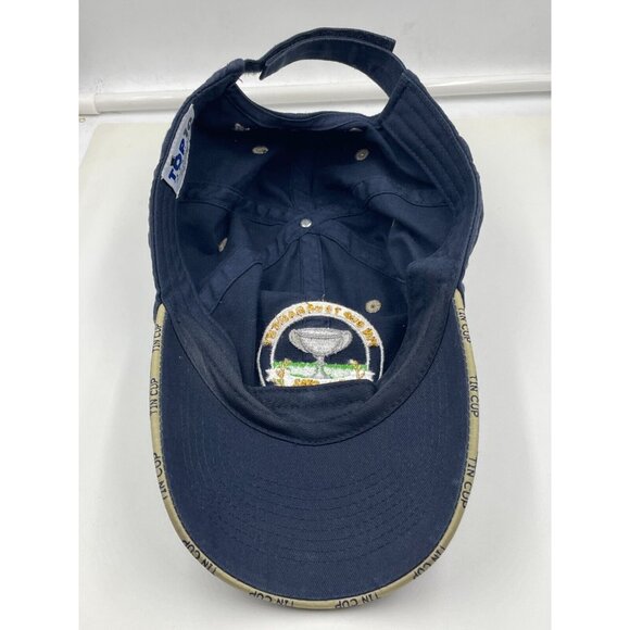 Tin Cup Tournament Golf Hat 10th Annual Adjustable Navy Cap Top of the World - Picture 6 of 7